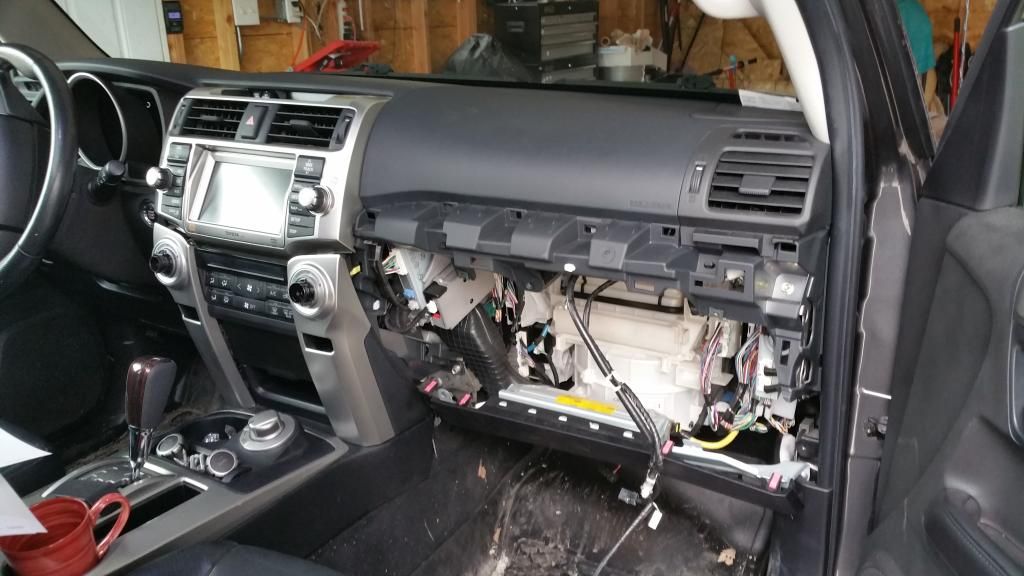 How to '14 dash in an '11 & How to Drop Glove Box Toyota 4Runner